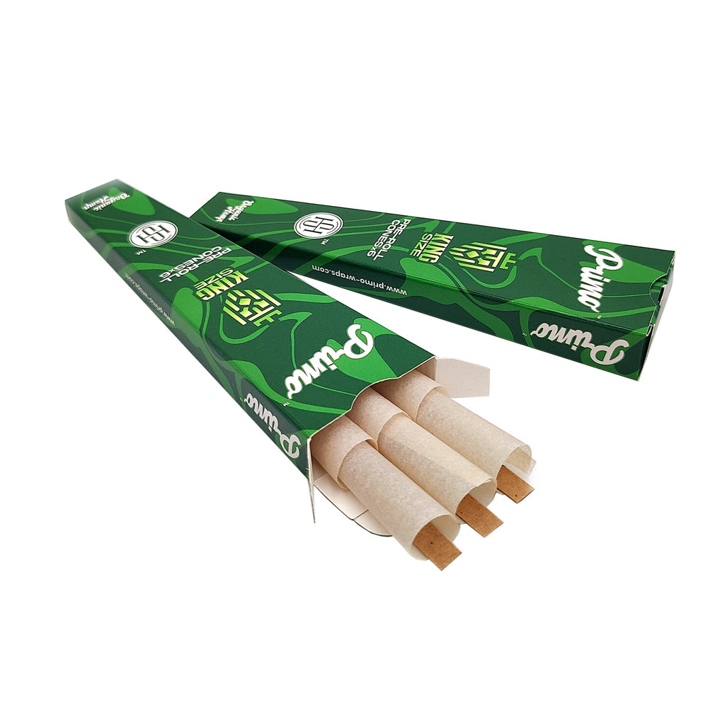 High Society Primo King Size Organic Hemp Pre-Roll Cones (Box of 30 Packs)
