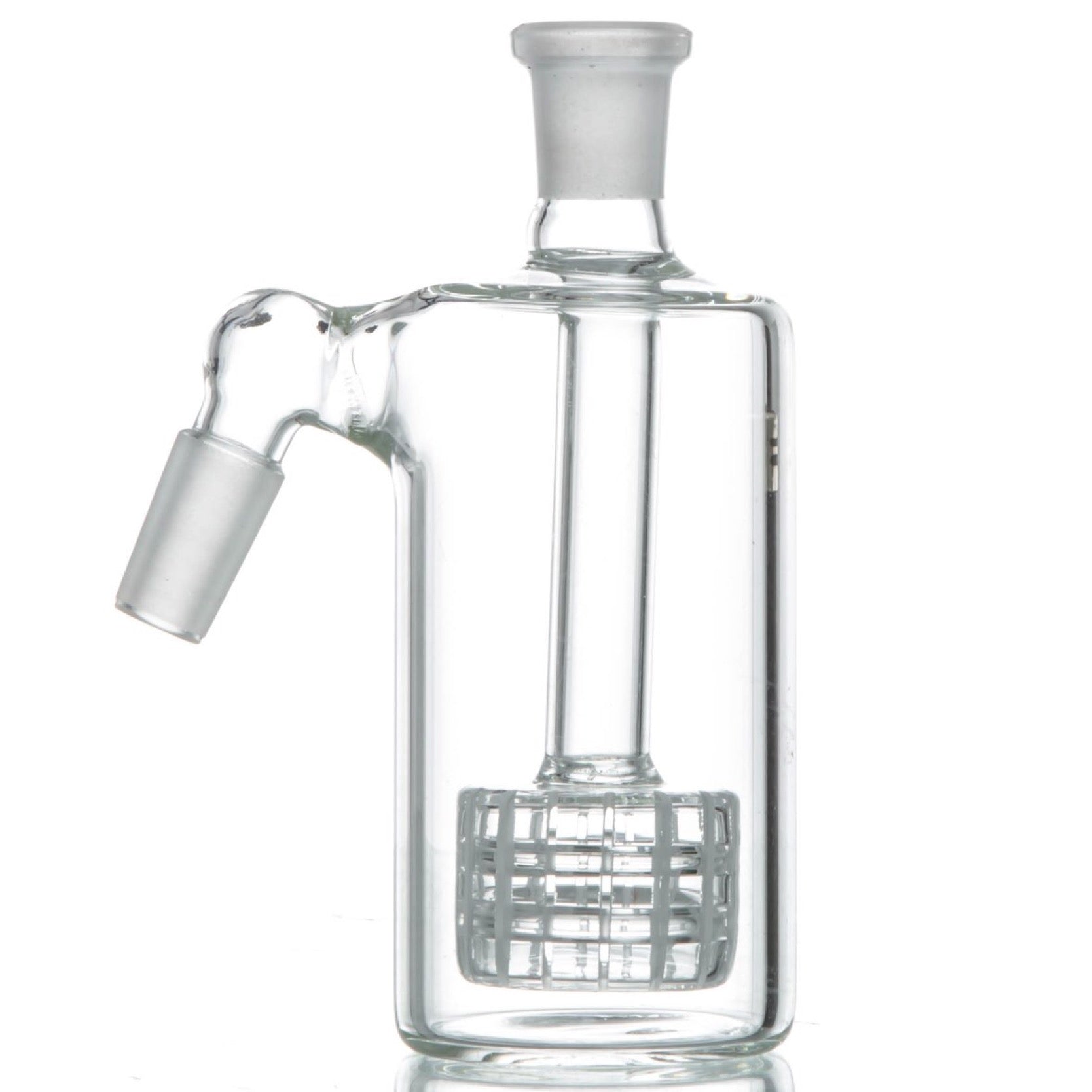 CaliConnected Clear Glass Matrix Perc Ashcatcher (Multi-Size/Angle)