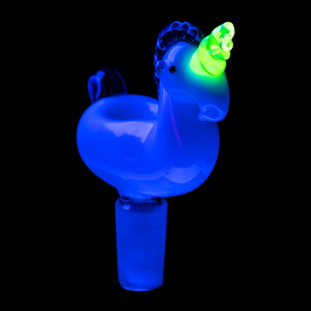 Empire Glassworks UV Rainbow Unicorn Bowl Piece 🌈 (14mm)