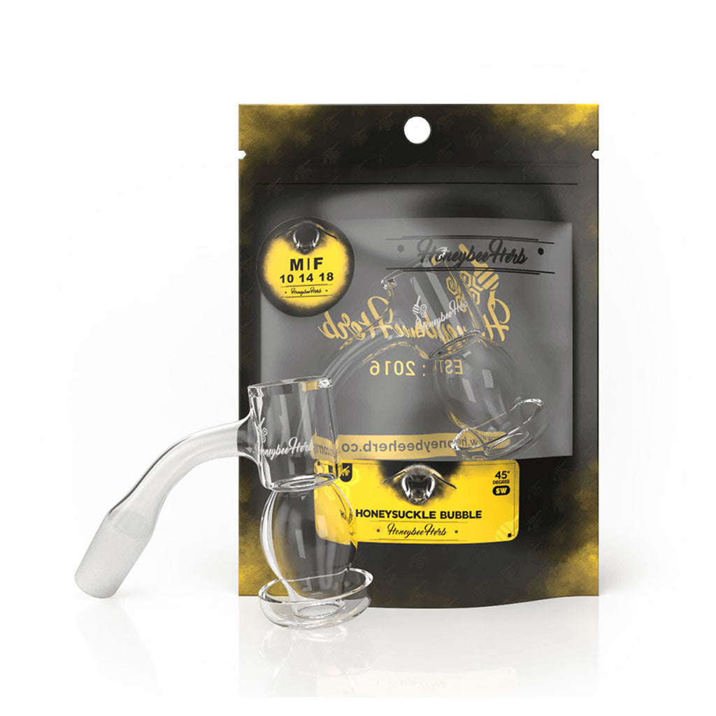 Black Line Honeysuckle Bubble Quartz Banger - All Joint Options