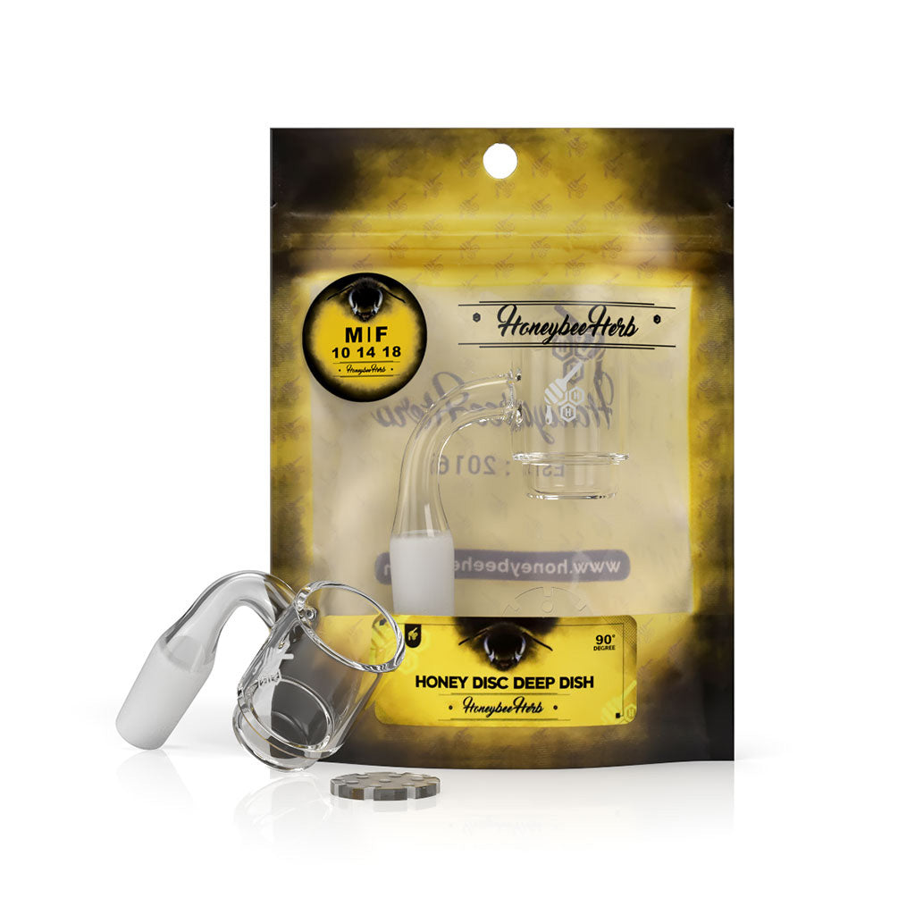 Honeybee Herb YL Quartz Bangers (14/18mm, 90° Angle)