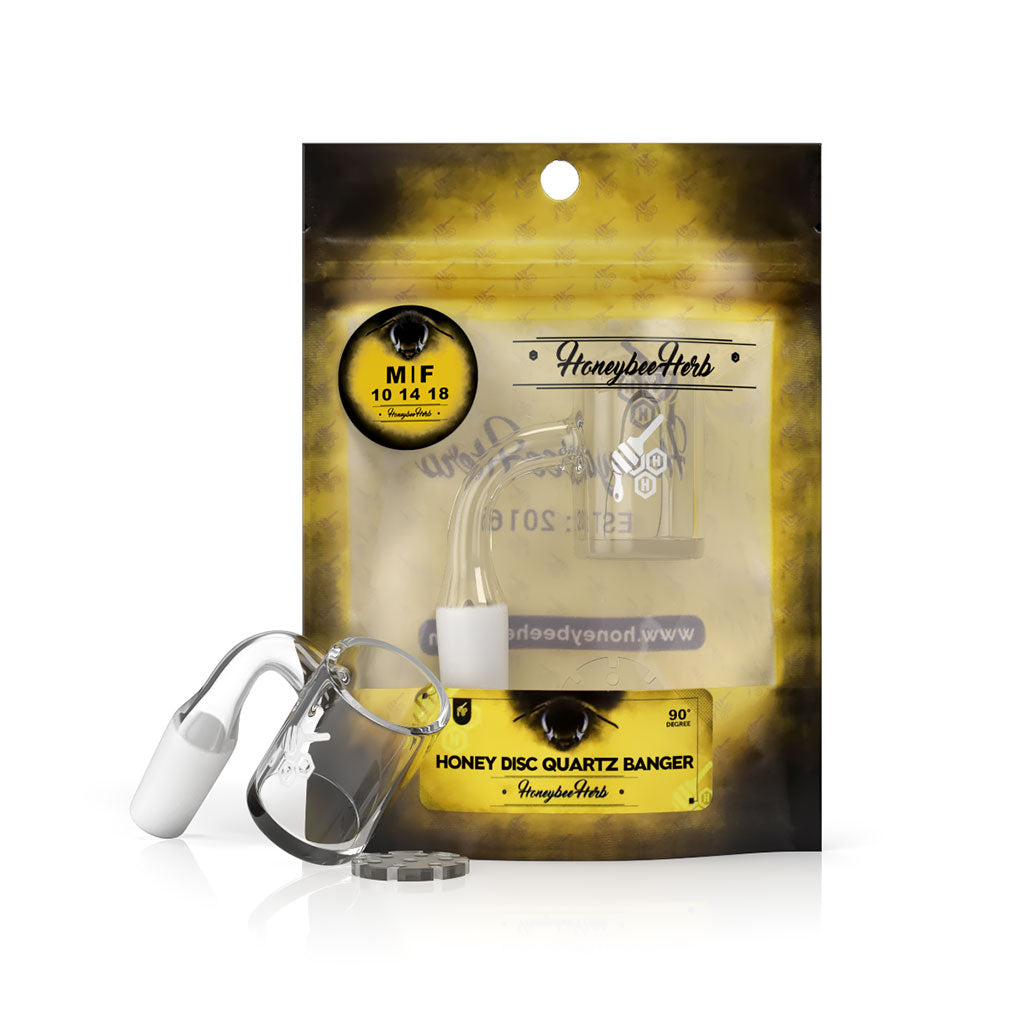 Honeybee Herb YL Quartz Bangers (14/18mm, 90° Angle)