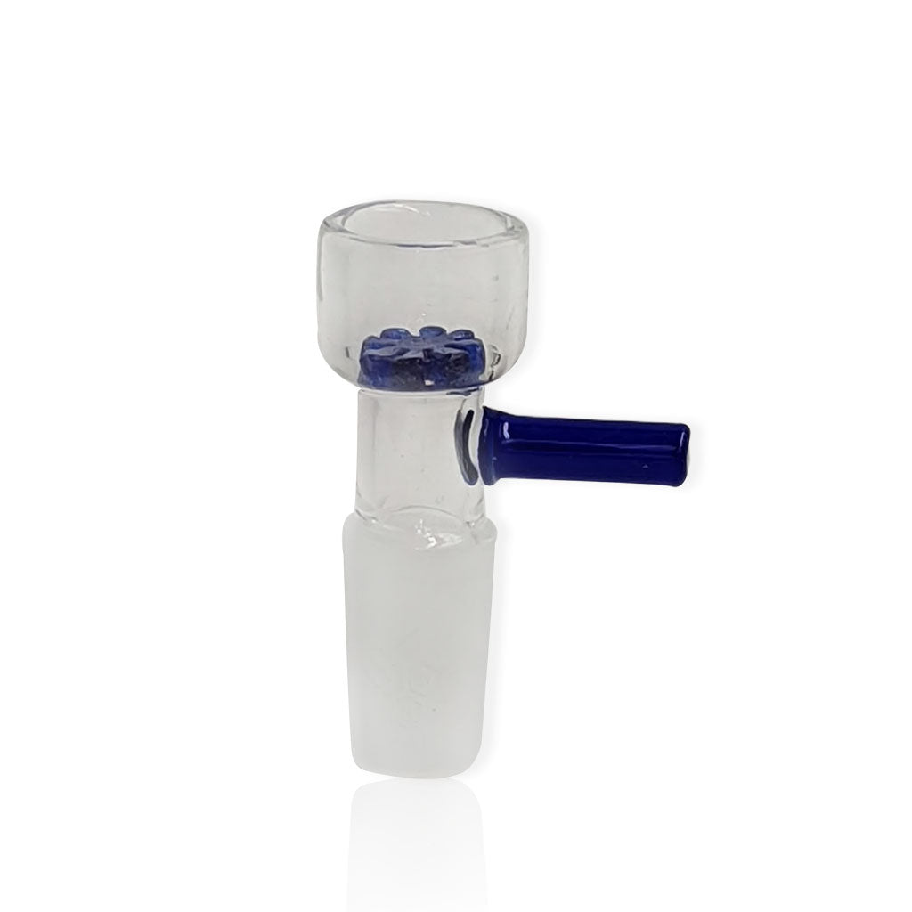 Honeybee Herb Green Line Snowflake Screen Bowl Piece - 14mm Male