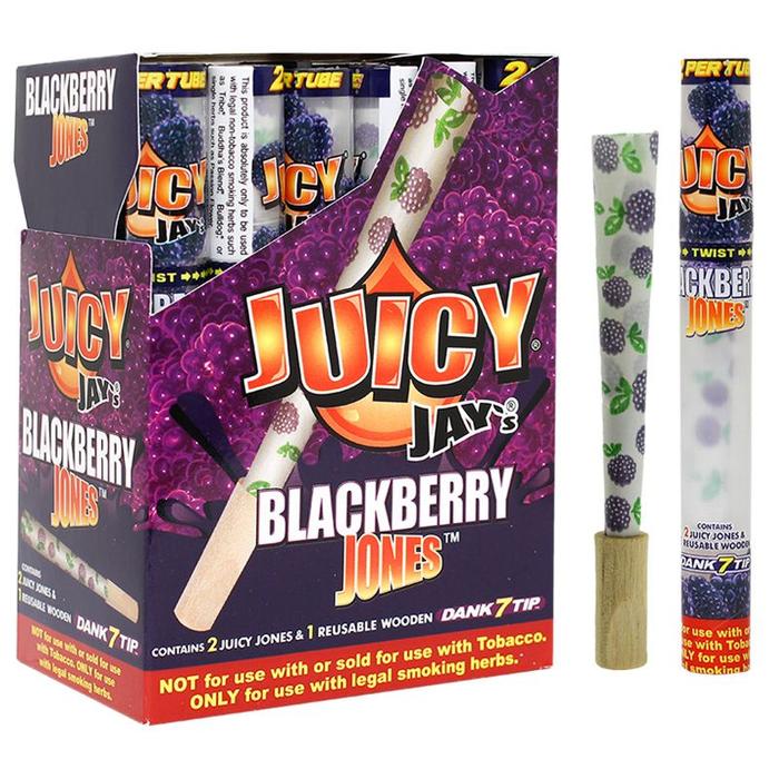 Juicy Jay’s Jones: Pre-Rolled Cones w. Dank 7 Wooden Tips (Full Box)