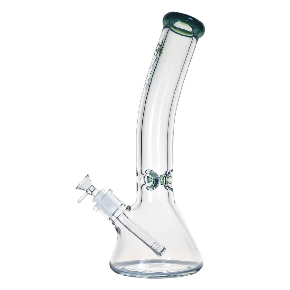 Kind Glass 9mm Thick Bent Neck Beaker Bong - Multiple Sizes