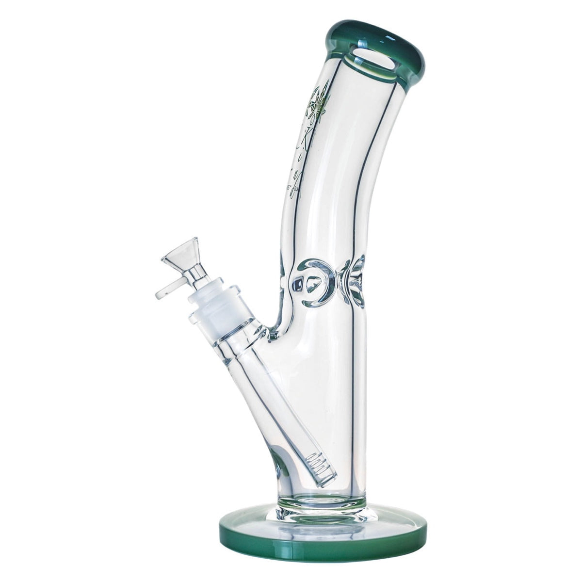 Kind Glass 9mm Thick Bent Neck Bong - Multiple Sizes