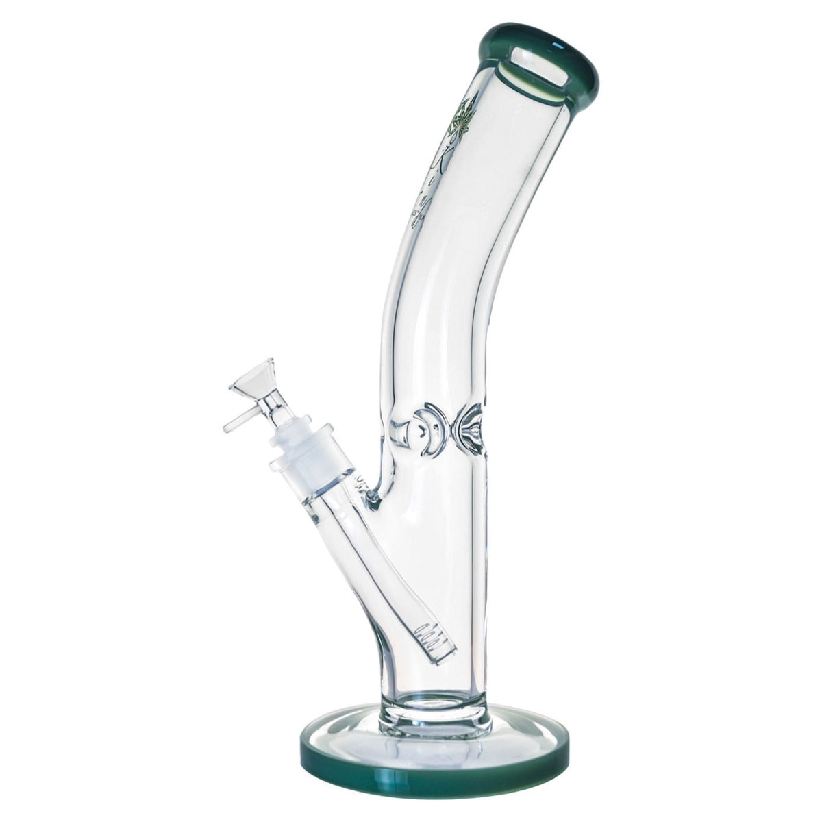 Kind Glass 9mm Thick Bent Neck Bong - Multiple Sizes