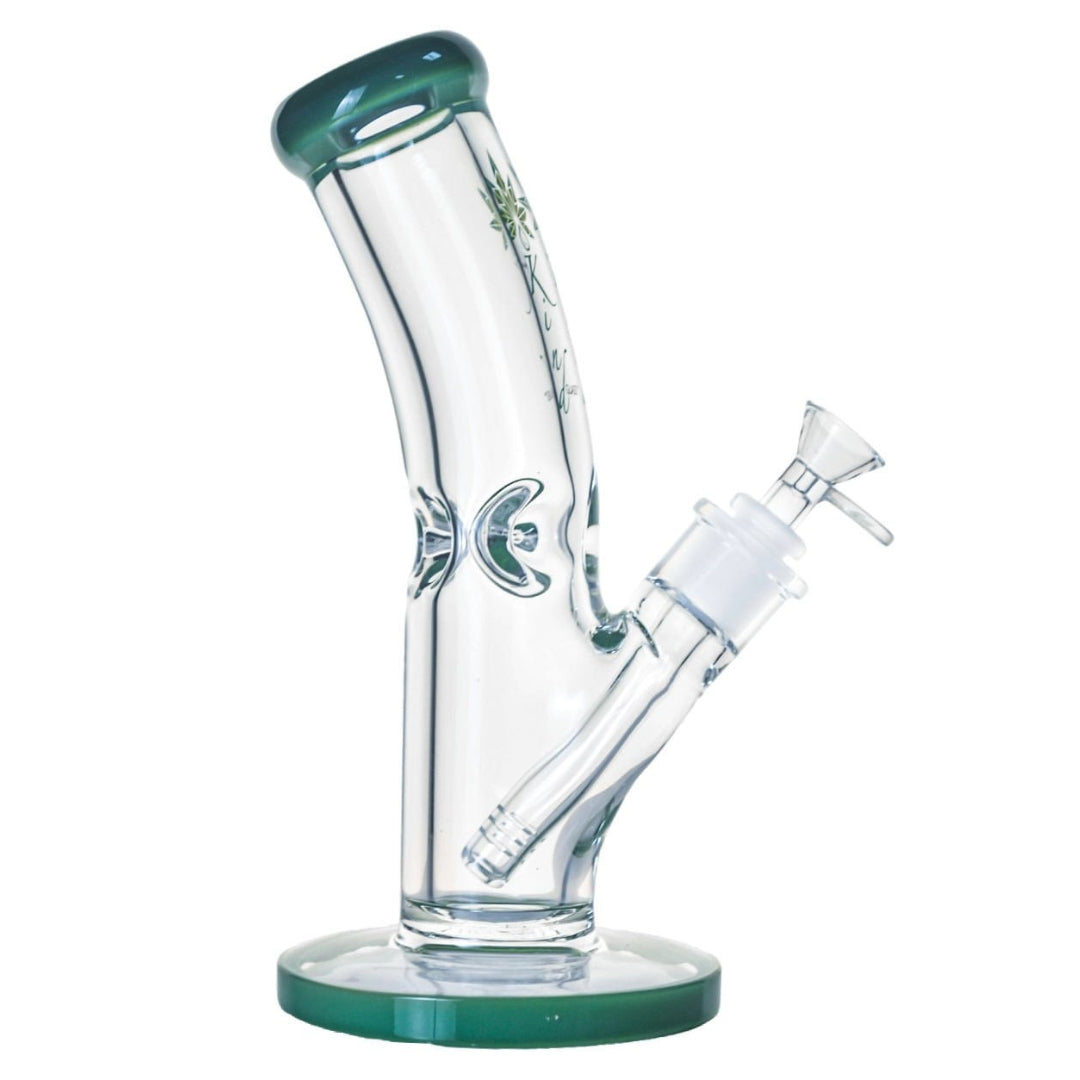 Kind Glass 9mm Thick Bent Neck Bong - Multiple Sizes
