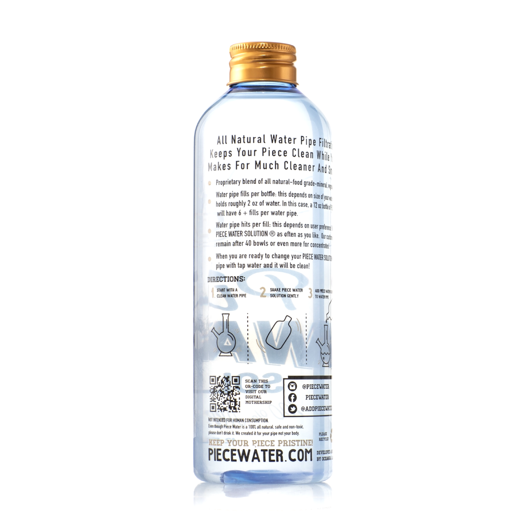 Piece Water® Solution: Bong Water Alternative