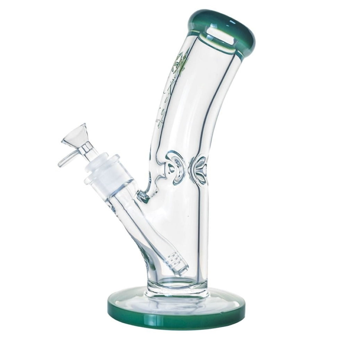 Kind Glass 9mm Thick Bent Neck Bong - Multiple Sizes