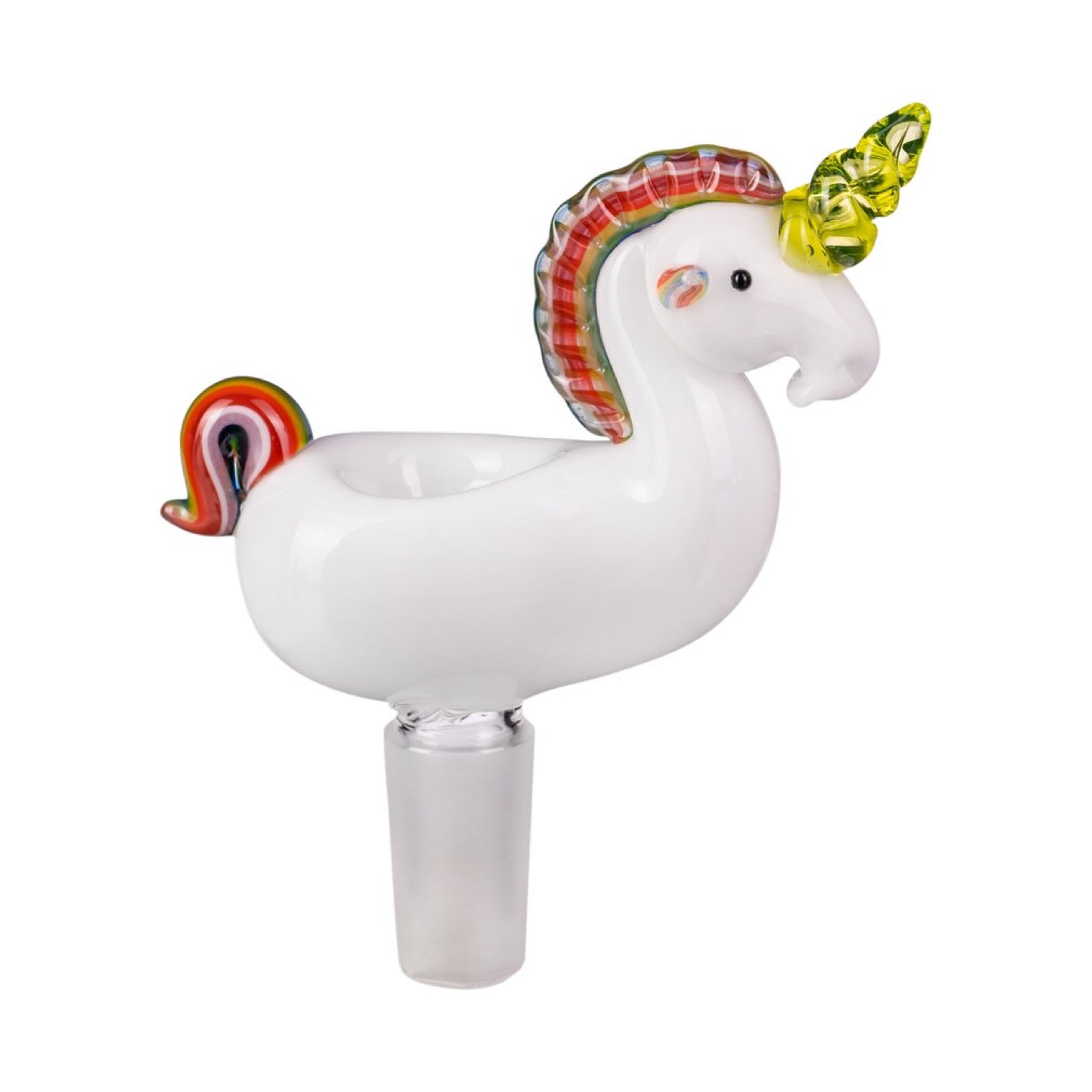 Empire Glassworks UV Rainbow Unicorn Bowl Piece 🌈 (14mm)
