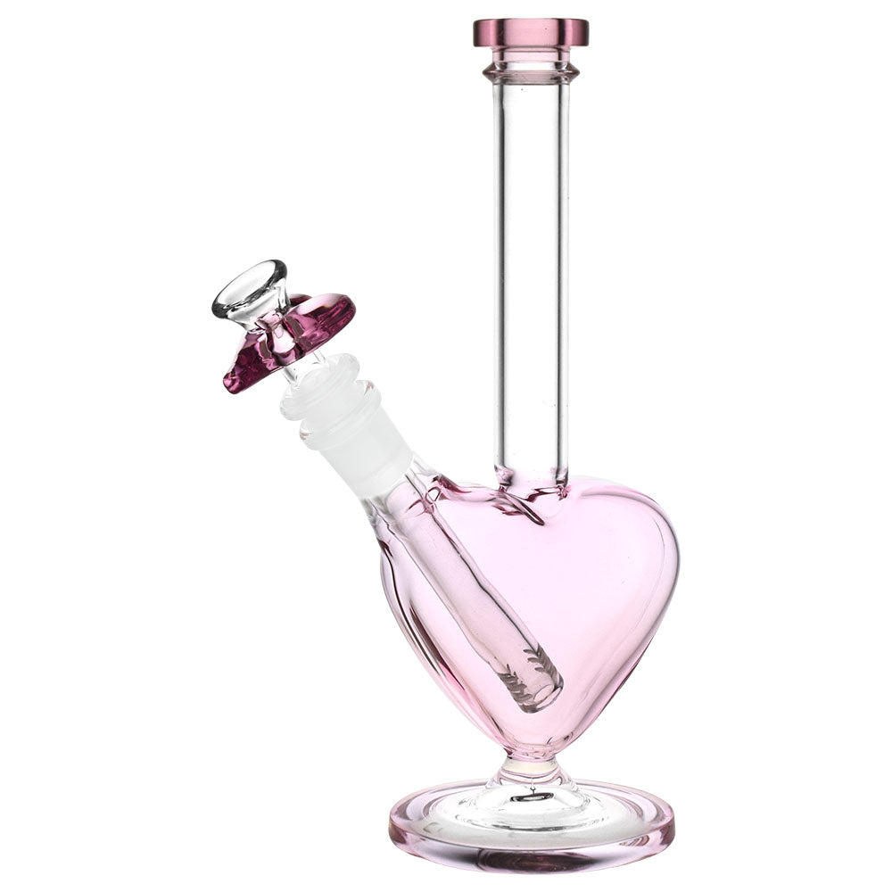 CaliConnected 9.25” Valentine’s Day Pink Passion Heart Bong