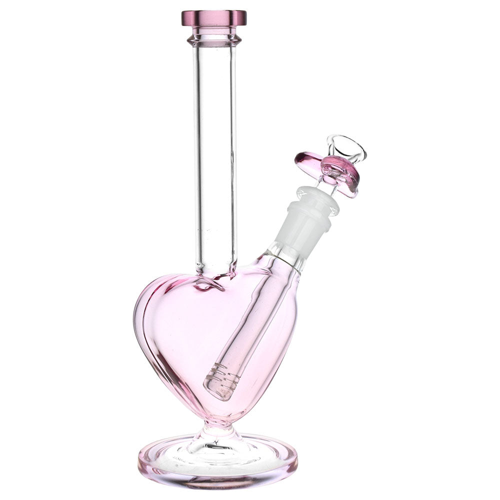 CaliConnected 9.25” Valentine’s Day Pink Passion Heart Bong