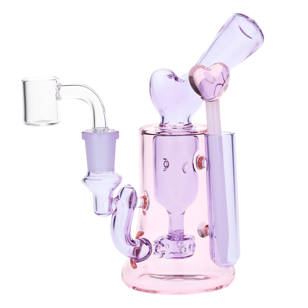 CaliConnected 6.25” Violet Hearts Incycler Dab Rig